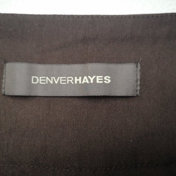 2 / $30.00 - Denver Hayes Ladies Size 6 Dark Brown Pull On Style Capri Pants - Picture 3 of 9